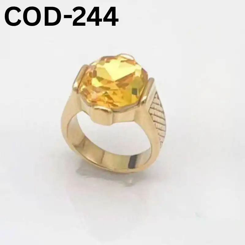 JP Italian Bio Golden Stone Rings-244